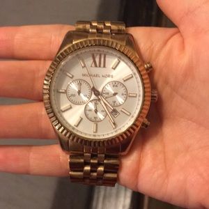 Rose gold Michael Kors watch